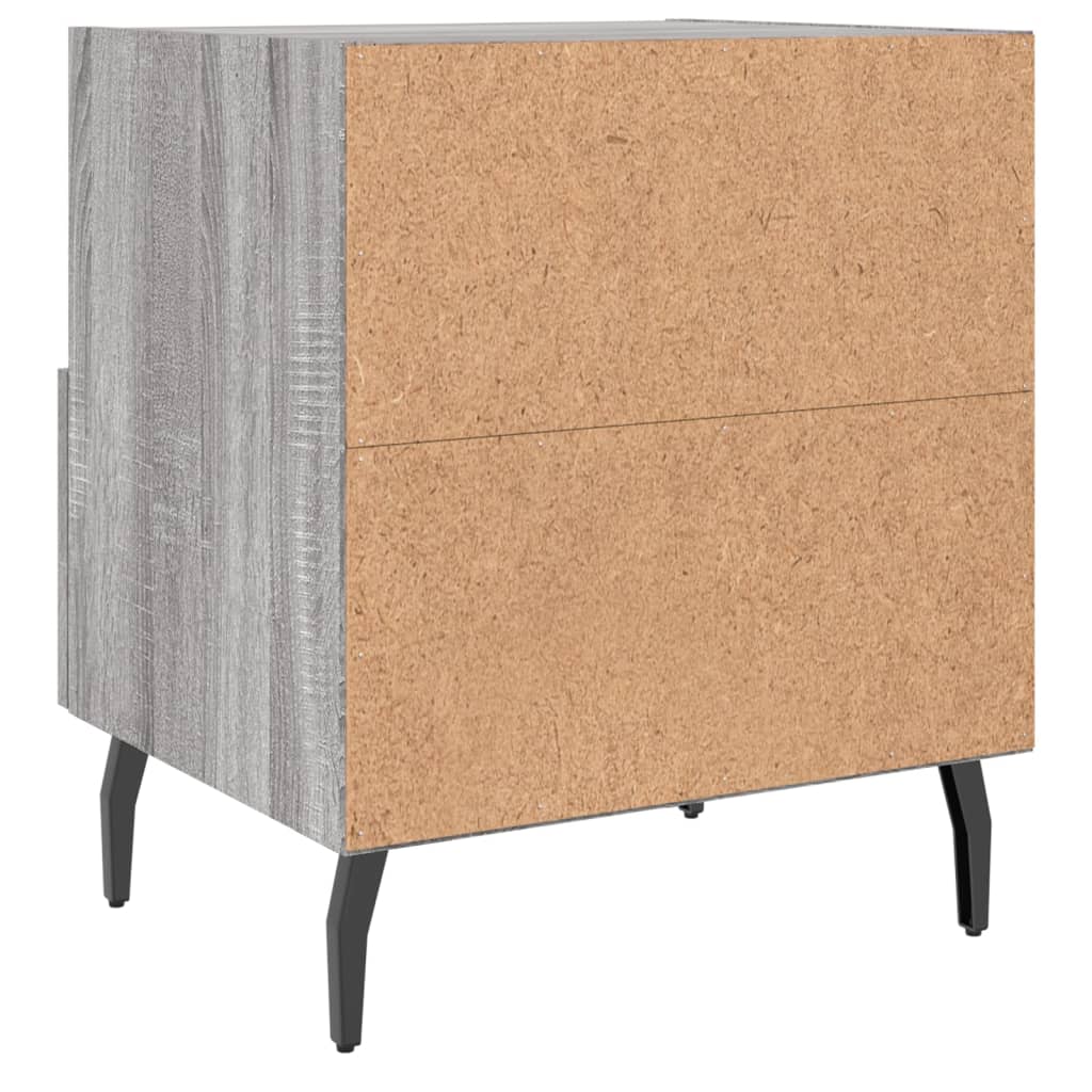Nachttisch Grau Sonoma 40x35x47,5 cm Holzwerkstoff