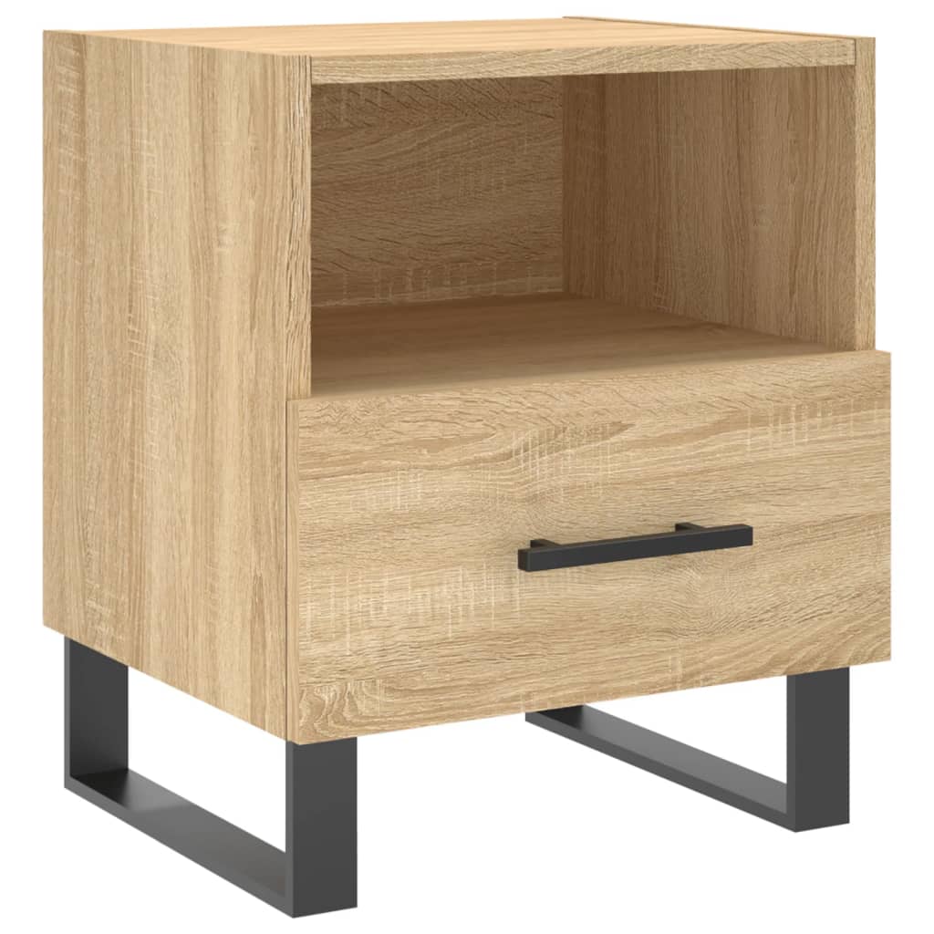 Nachttische 2 Stk. Sonoma-Eiche 40x35x47,5 cm Holzwerkstoff