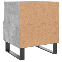 Thumbnail for Nachttische 2 Stk. Betongrau 40x35x47,5 cm Holzwerkstoff