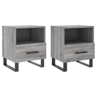 Thumbnail for Nachttische 2 Stk. Grau Sonoma 40x35x47,5 cm Holzwerkstoff