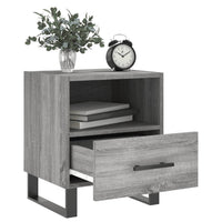 Thumbnail for Nachttische 2 Stk. Grau Sonoma 40x35x47,5 cm Holzwerkstoff