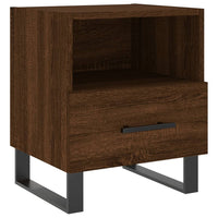 Thumbnail for Nachttische 2Stk. Braun Eichen-Optik 40x35x47,5cm Holzwerkstoff