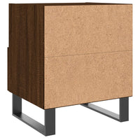 Thumbnail for Nachttische 2Stk. Braun Eichen-Optik 40x35x47,5cm Holzwerkstoff