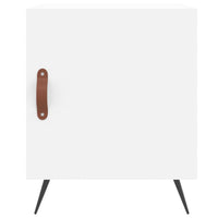 Thumbnail for Nachttisch Weiß 40x40x50 cm Holzwerkstoff