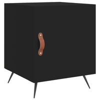 Thumbnail for Nachttisch Schwarz 40x40x50 cm Holzwerkstoff
