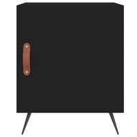 Thumbnail for Nachttisch Schwarz 40x40x50 cm Holzwerkstoff