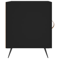 Thumbnail for Nachttisch Schwarz 40x40x50 cm Holzwerkstoff