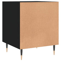 Thumbnail for Nachttisch Schwarz 40x40x50 cm Holzwerkstoff