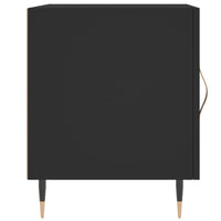 Thumbnail for Nachttische 2 Stk. Schwarz 40x40x50 cm Holzwerkstoff