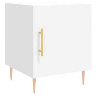 Thumbnail for Nachttisch Weiß 40x40x50 cm Holzwerkstoff