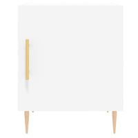 Thumbnail for Nachttisch Weiß 40x40x50 cm Holzwerkstoff