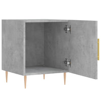Thumbnail for Nachttisch Betongrau 40x40x50 cm Holzwerkstoff