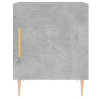 Thumbnail for Nachttisch Betongrau 40x40x50 cm Holzwerkstoff