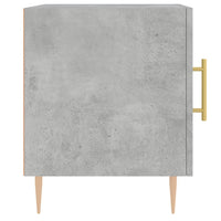 Thumbnail for Nachttisch Betongrau 40x40x50 cm Holzwerkstoff