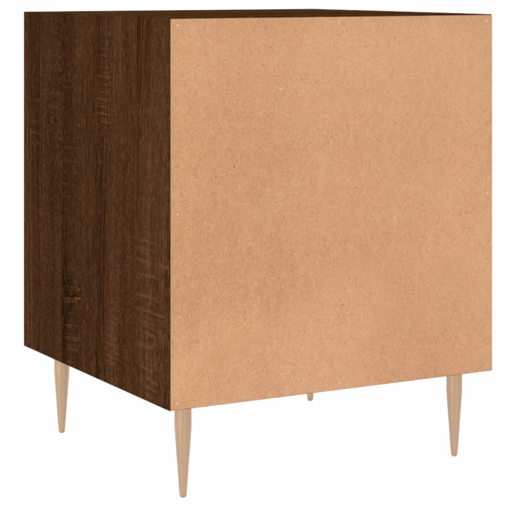 Nachttische 2 Stk. Braun Eichen-Optik 40x40x50 cm Holzwerkstoff