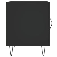 Thumbnail for Nachttisch Schwarz 40x40x50 cm Holzwerkstoff