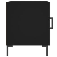 Thumbnail for Nachttisch Schwarz 40x40x50 cm Holzwerkstoff