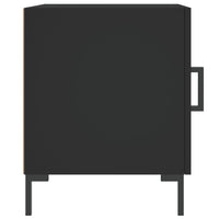 Thumbnail for Nachttische 2 Stk. Schwarz 40x40x50 cm Holzwerkstoff