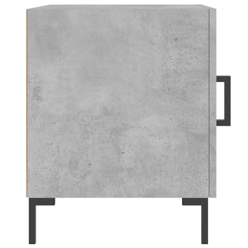 Nachttisch Betongrau 40x40x50 cm Holzwerkstoff