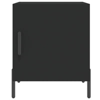 Thumbnail for Nachttisch Schwarz 40x40x50 cm Holzwerkstoff