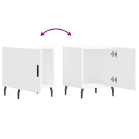 Thumbnail for Nachttische 2 Stk. Weiß 40x40x50 cm Holzwerkstoff