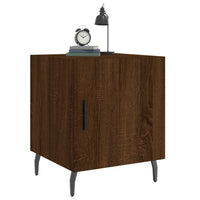 Thumbnail for Nachttische 2 Stk. Braun Eichen-Optik 40x40x50 cm Holzwerkstoff