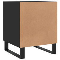 Thumbnail for Nachttische 2 Stk. Schwarz 40x40x50 cm Holzwerkstoff