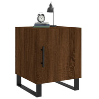 Thumbnail for Nachttische 2 Stk. Braun Eichen-Optik 40x40x50 cm Holzwerkstoff