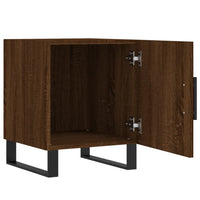 Thumbnail for Nachttische 2 Stk. Braun Eichen-Optik 40x40x50 cm Holzwerkstoff