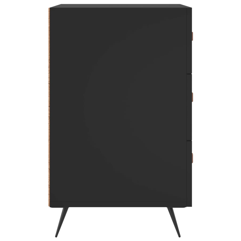 Nachttisch Schwarz 40x40x66 cm Holzwerkstoff
