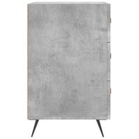 Thumbnail for Nachttisch Betongrau 40x40x66 cm Holzwerkstoff