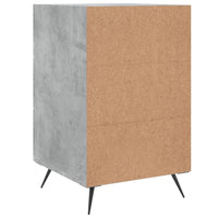 Thumbnail for Nachttisch Betongrau 40x40x66 cm Holzwerkstoff