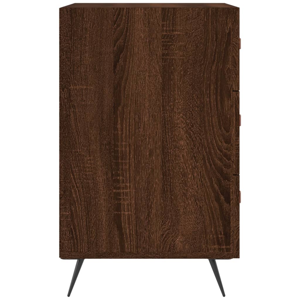 Nachttisch Braun Eichen-Optik 40x40x66 cm Holzwerkstoff