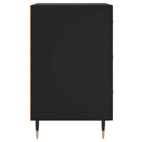 Thumbnail for Nachttisch Schwarz 40x40x66 cm Holzwerkstoff