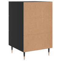 Thumbnail for Nachttisch Schwarz 40x40x66 cm Holzwerkstoff