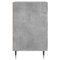 Thumbnail for Nachttisch Betongrau 40x40x66 cm Holzwerkstoff
