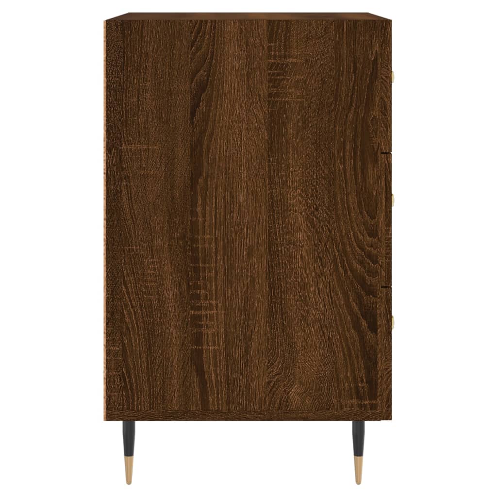 Nachttisch Braun Eichen-Optik 40x40x66 cm Holzwerkstoff