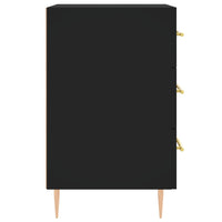 Thumbnail for Nachttisch Schwarz 40x40x66 cm Holzwerkstoff