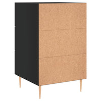 Thumbnail for Nachttisch Schwarz 40x40x66 cm Holzwerkstoff