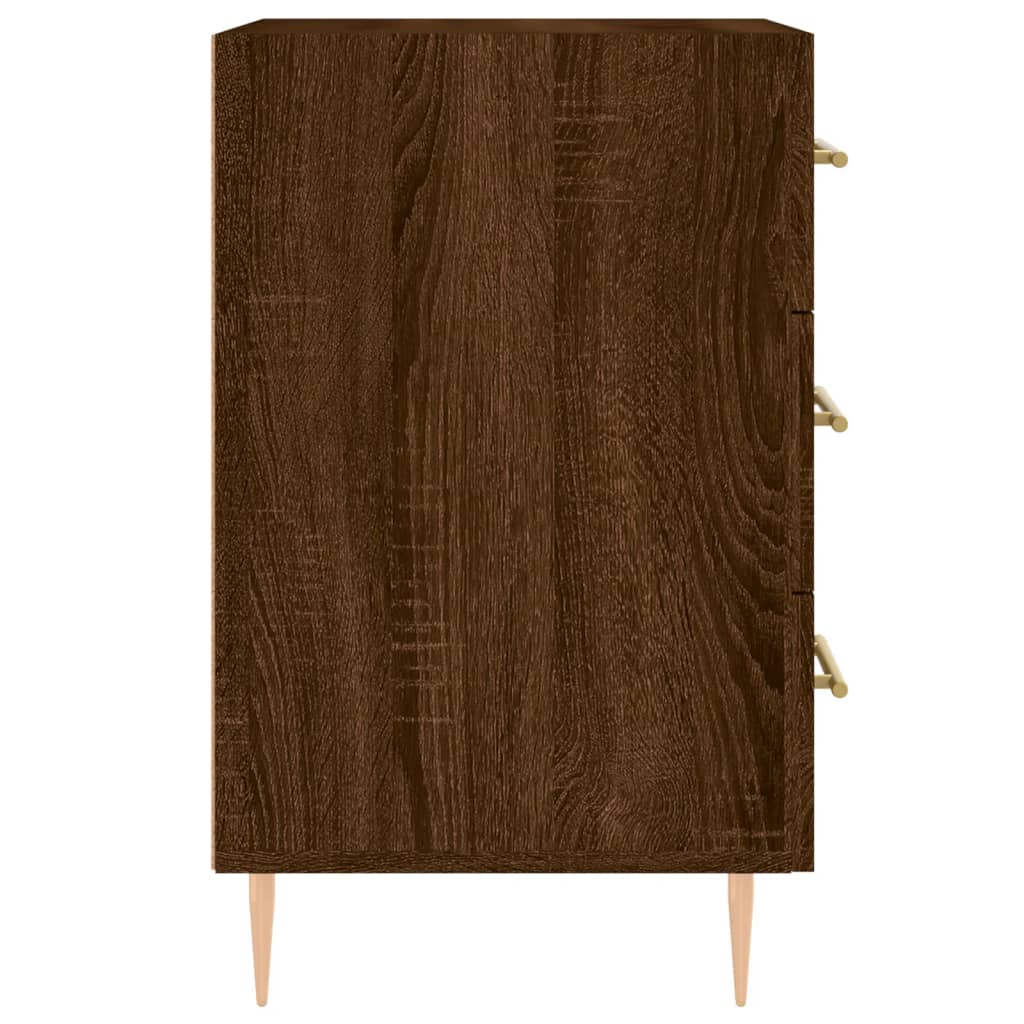 Nachttisch Braun Eichen-Optik 40x40x66 cm Holzwerkstoff