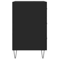 Thumbnail for Nachttisch Schwarz 40x40x66 cm Holzwerkstoff