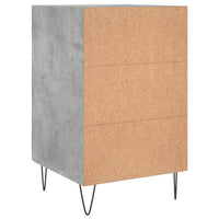 Thumbnail for Nachttisch Betongrau 40x40x66 cm Holzwerkstoff