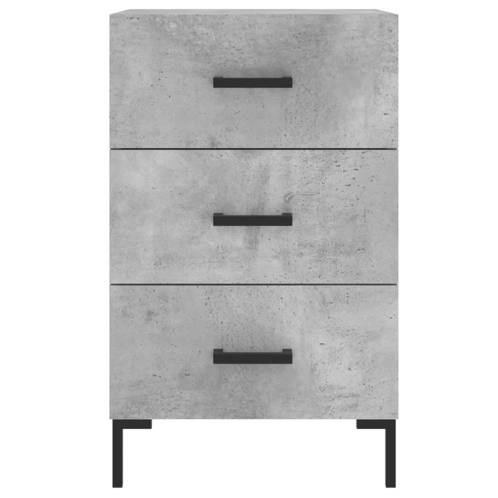 Nachttisch Betongrau 40x40x66 cm Holzwerkstoff