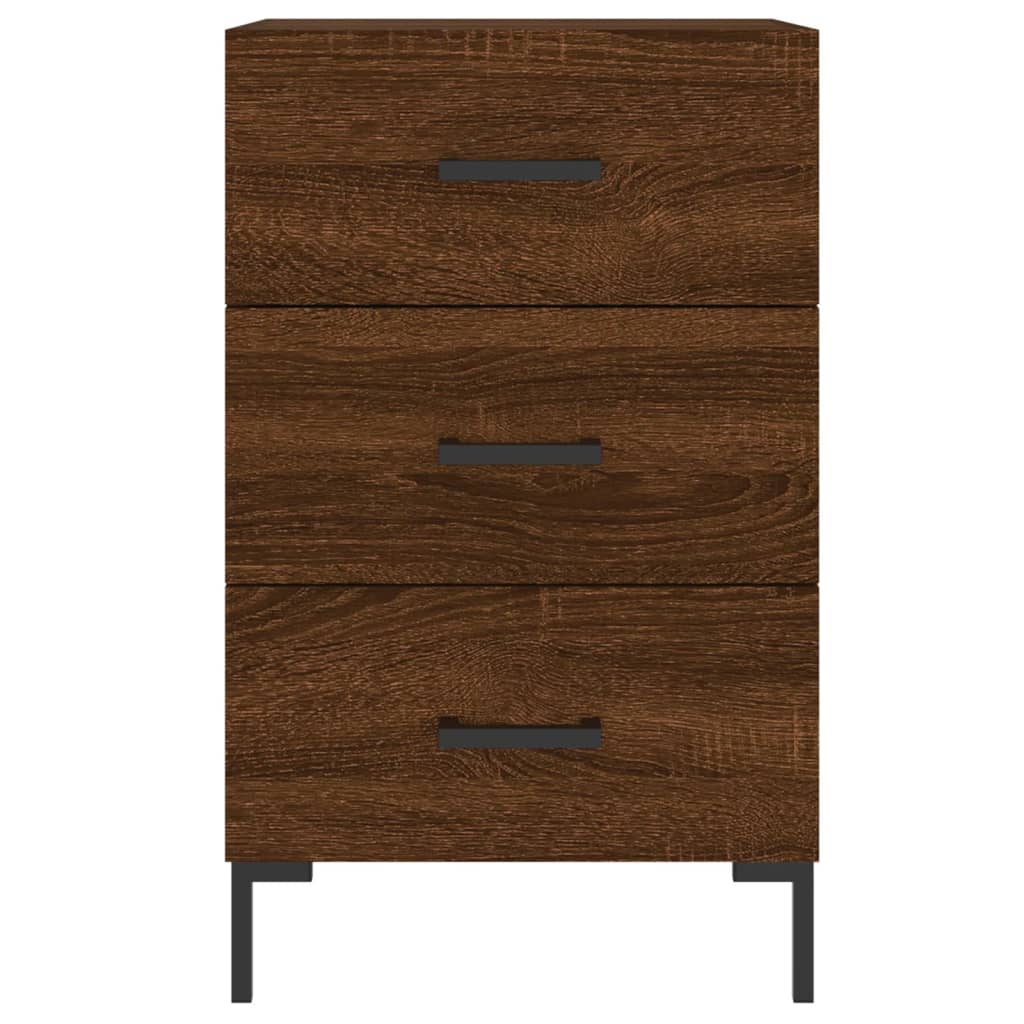 Nachttisch Braun Eichen-Optik 40x40x66 cm Holzwerkstoff