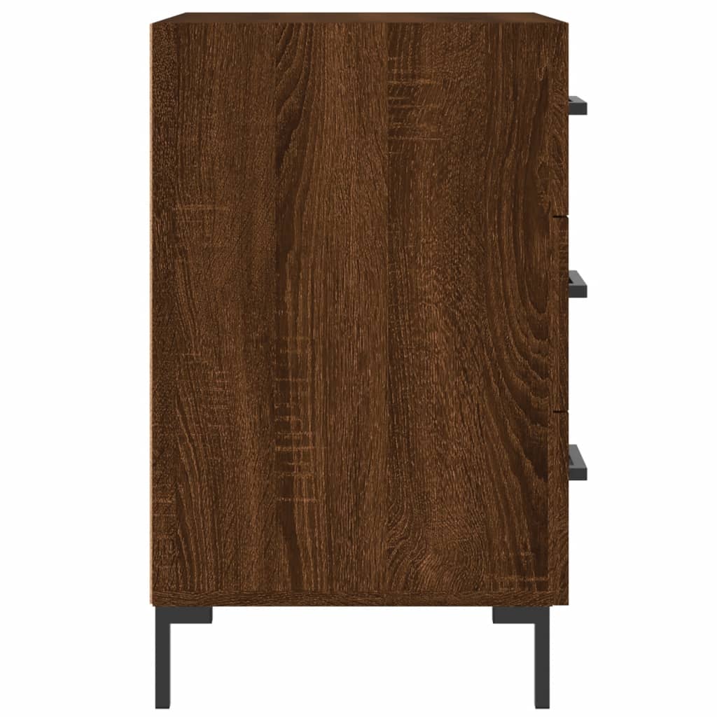 Nachttisch Braun Eichen-Optik 40x40x66 cm Holzwerkstoff