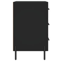 Thumbnail for Nachttisch Schwarz 40x40x66 cm Holzwerkstoff
