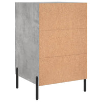 Thumbnail for Nachttisch Betongrau 40x40x66 cm Holzwerkstoff