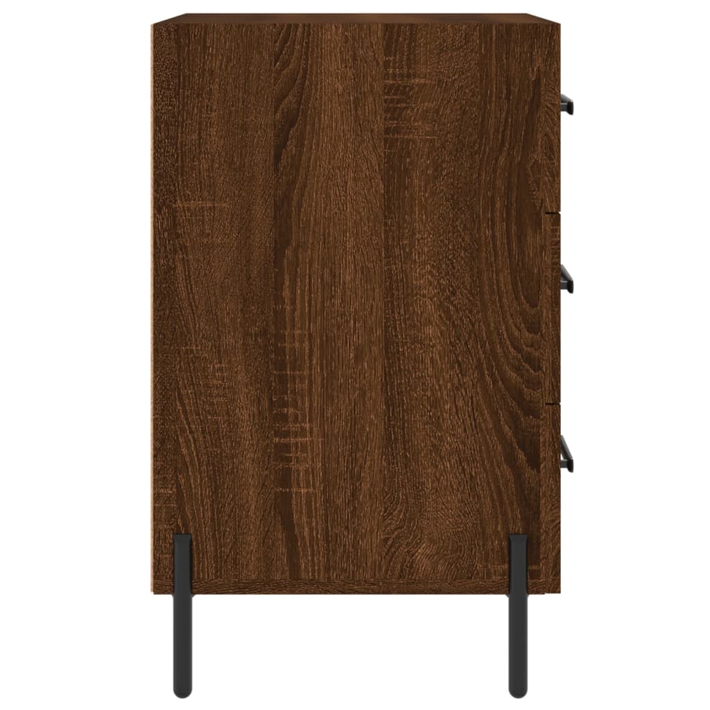 Nachttisch Braun Eichen-Optik 40x40x66 cm Holzwerkstoff