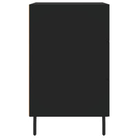Thumbnail for Nachttisch Schwarz 40x40x66 cm Holzwerkstoff