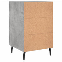 Thumbnail for Nachttisch Betongrau 40x40x66 cm Holzwerkstoff